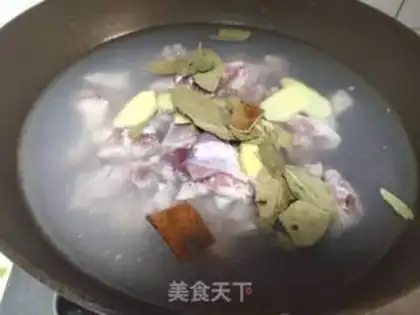 Make Soybeans and chicken step 2