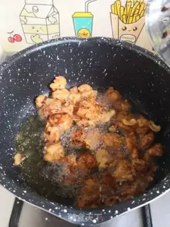 Make A souffled shrimp step 6
