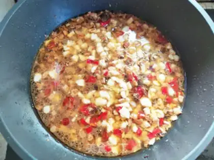 Make Frozen gravy sauce step 9