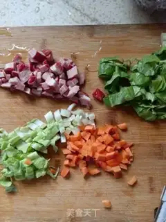 Make Red intestinal fried rice step 0