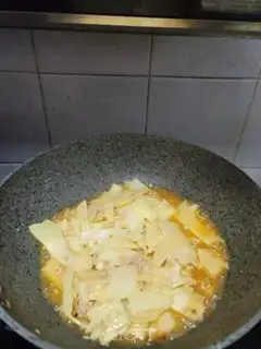 Make Meat and bamboo step 7
