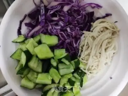 Make ♪ The blue cucumber ♪ step 2