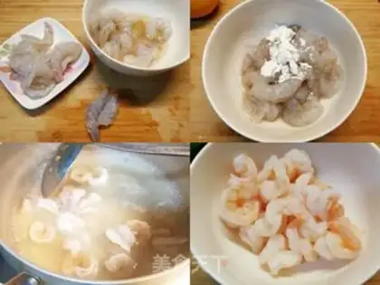 Make Shrimp balls of fruit and acupuncture step 1