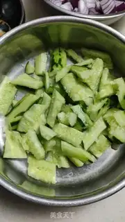Make cucumber with eggs step 3