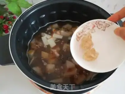 Make Peach glue pear soup step 6