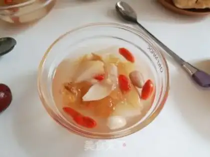 Make Peach glue pear soup step 8