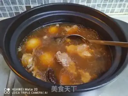 Make Tea mushrooms, soybean steak soup step 5