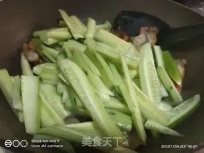 Make Fried cucumber step 2