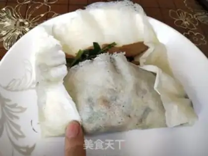 Make Vegetable spring rolls step 17