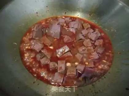 Make Spicy duck blood step 6