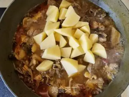 Make Onion potato stew turkey step 16