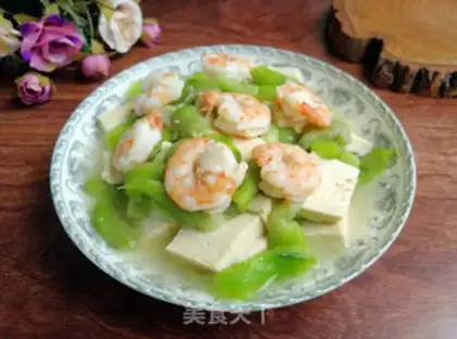 Make Shrimp silk tofu step 7