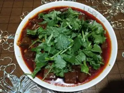 Make Spicy duck blood step 8