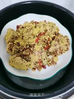 Make Red dates, small rice evaporation ribs step 5