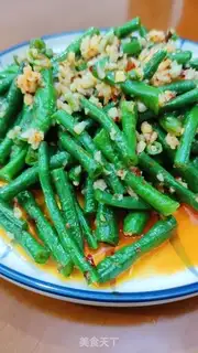 Make Garlic with green beans step 5