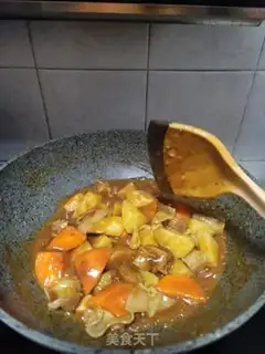 Make Curry potatoes for the heart step 8