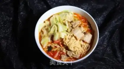 Make Tomato beef bun noodles step 8