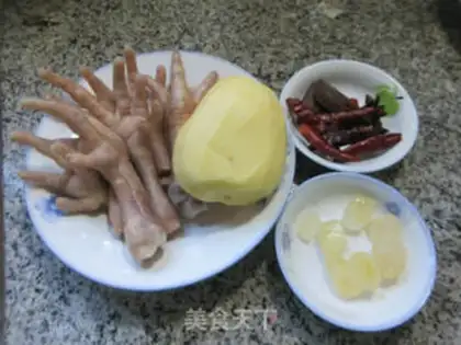 Make Potato chicken claws step 0