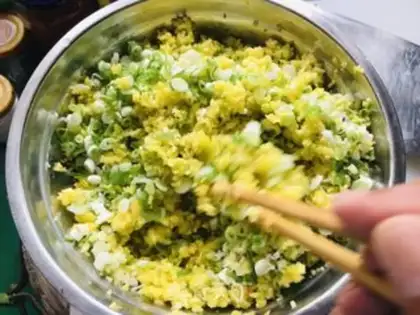 Make Pumpkin with meat step 1