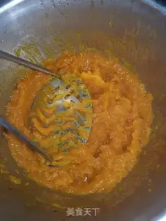 Make The potato pumpkin moon cake step 2