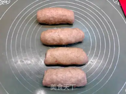Make Black whole wheat salami roll step 11