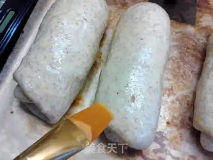 Make Black whole wheat salami roll step 12