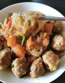 Make Tomato meatball powder step 9