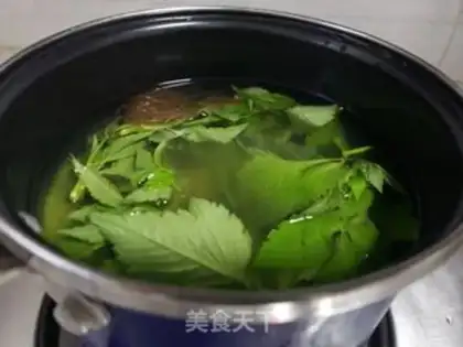 Make Cream needle corn shaving tea step 3