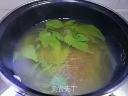 Make Cream needle corn shaving tea step 4