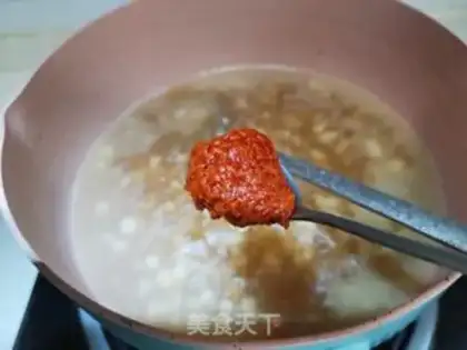 Make A meat powder fan step 4
