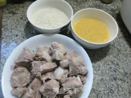 Make Bones and rice congee step 0