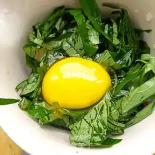 Make Red potato shrimp omelet step 5
