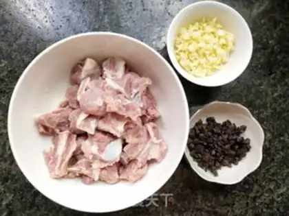 Make Bean evaporated ribs step 1