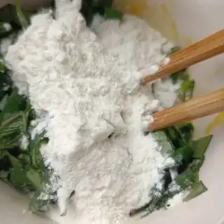 Make Red potato shrimp omelet step 7