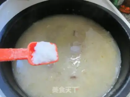 Make Bones and rice congee step 6