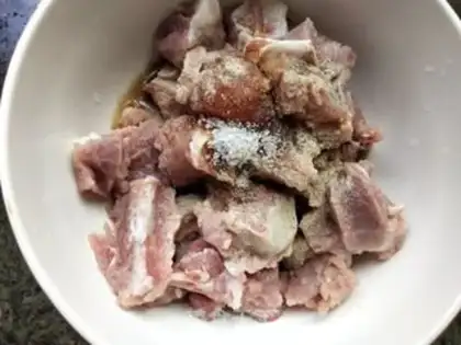 Make Bean evaporated ribs step 2