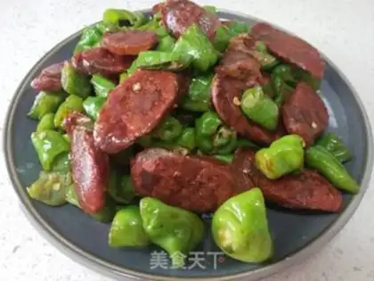 Make Pry pepper fried sausage step 5