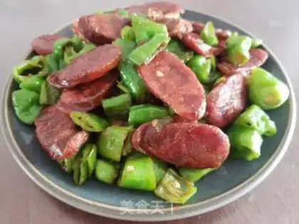 Make Pry pepper fried sausage step 6