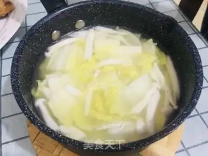 Make Seafood mushrooms and white tea tofu soup step 8