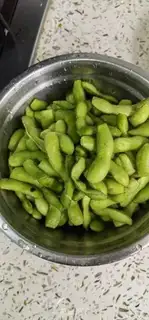 Make Salted peas step 0