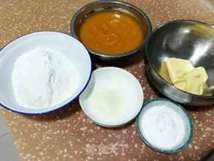 Make Milky pumpkin soft cookies step 0