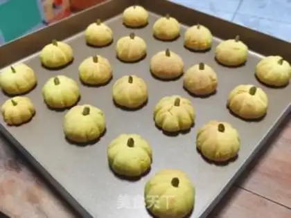 Make Milky pumpkin soft cookies step 10