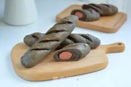 Make Black Sesame Intestines step 15