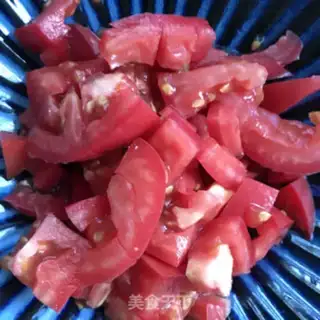 Make Tomato fried black tofu step 2