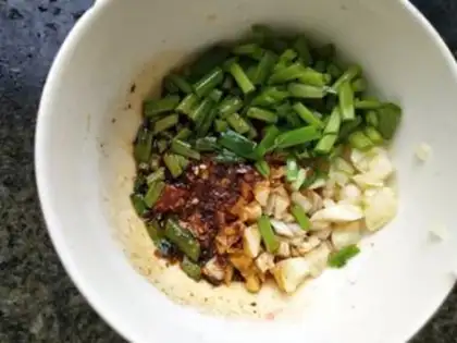 Make Eggs and tofu step 4