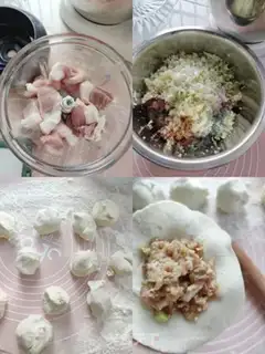 Make Fresh meat buns step 2