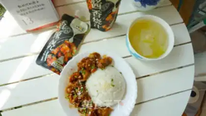 Make Soy chicken leg rice step 6