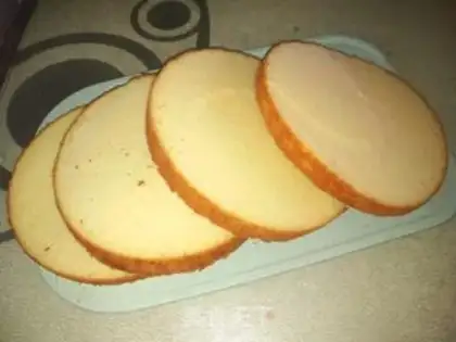 Make The fault is covered with honey cake step 1