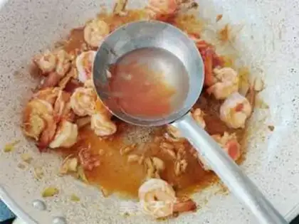 Make Peaches shrimp step 9
