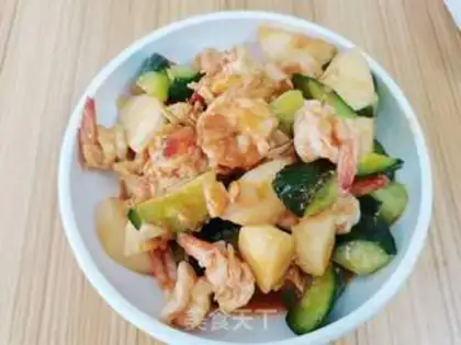 Make Peaches shrimp step 12